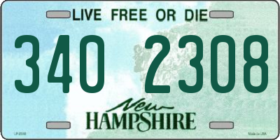 NH license plate 3402308