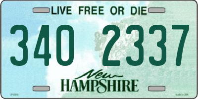 NH license plate 3402337