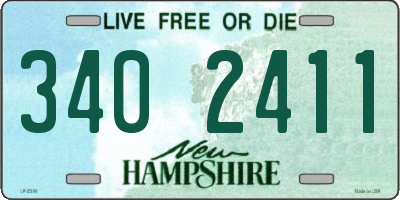 NH license plate 3402411