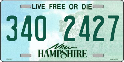 NH license plate 3402427