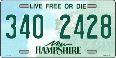 NH license plate 3402428