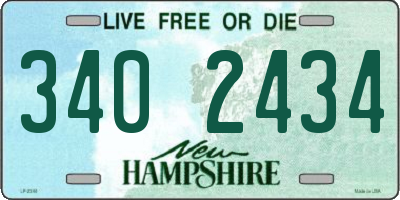 NH license plate 3402434