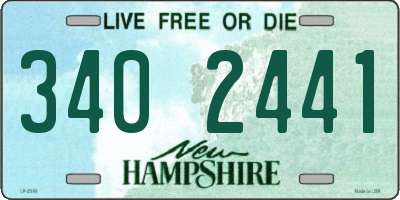 NH license plate 3402441