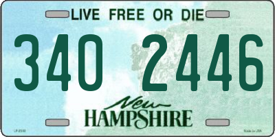 NH license plate 3402446