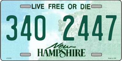 NH license plate 3402447