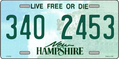 NH license plate 3402453