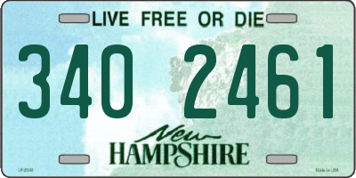NH license plate 3402461