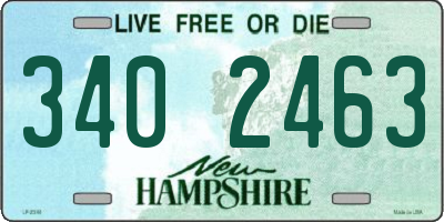 NH license plate 3402463
