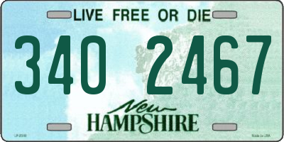 NH license plate 3402467