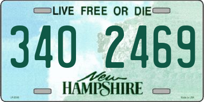 NH license plate 3402469