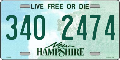 NH license plate 3402474