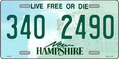 NH license plate 3402490