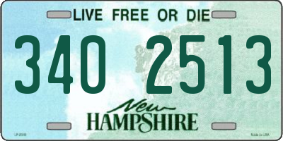NH license plate 3402513