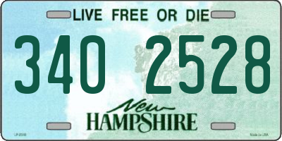 NH license plate 3402528