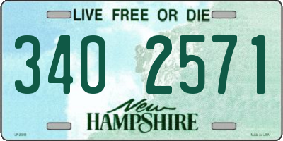 NH license plate 3402571