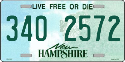 NH license plate 3402572