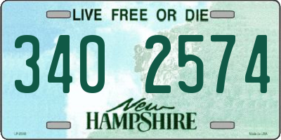 NH license plate 3402574