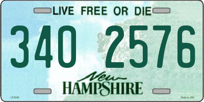 NH license plate 3402576