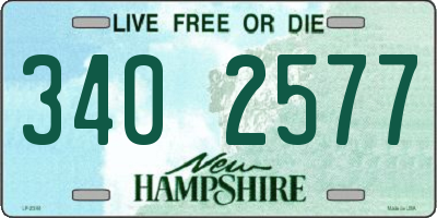 NH license plate 3402577