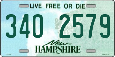NH license plate 3402579