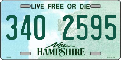 NH license plate 3402595