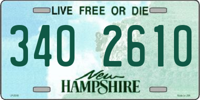 NH license plate 3402610
