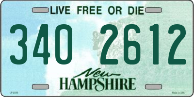 NH license plate 3402612
