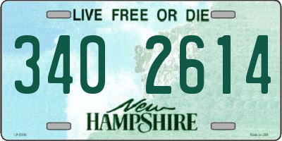 NH license plate 3402614