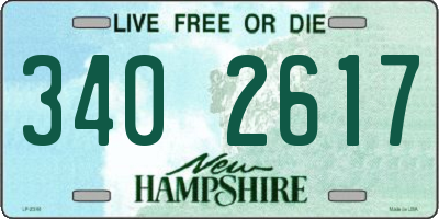 NH license plate 3402617