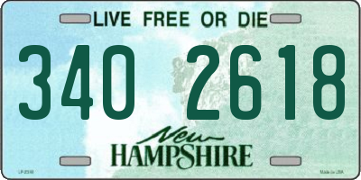 NH license plate 3402618