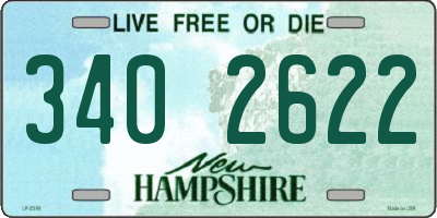 NH license plate 3402622