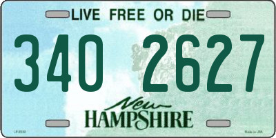NH license plate 3402627