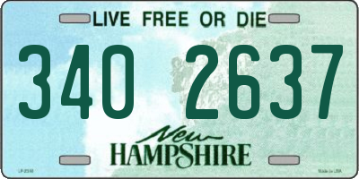 NH license plate 3402637