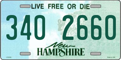 NH license plate 3402660
