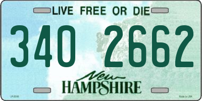 NH license plate 3402662