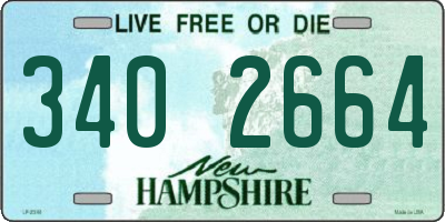 NH license plate 3402664