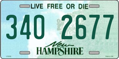 NH license plate 3402677