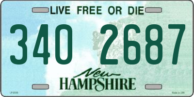 NH license plate 3402687