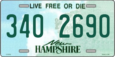 NH license plate 3402690
