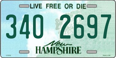 NH license plate 3402697