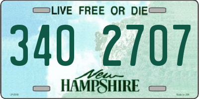 NH license plate 3402707