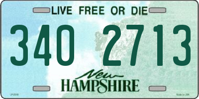 NH license plate 3402713