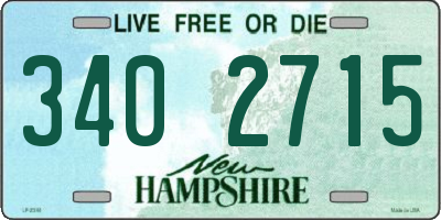NH license plate 3402715