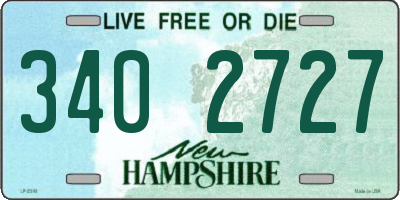 NH license plate 3402727