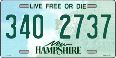 NH license plate 3402737