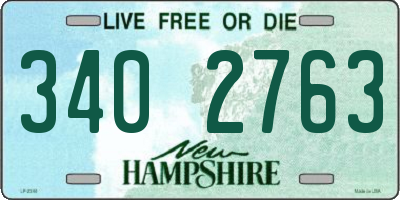 NH license plate 3402763
