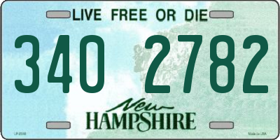 NH license plate 3402782