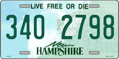 NH license plate 3402798