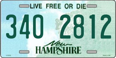 NH license plate 3402812