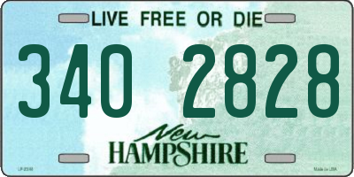 NH license plate 3402828